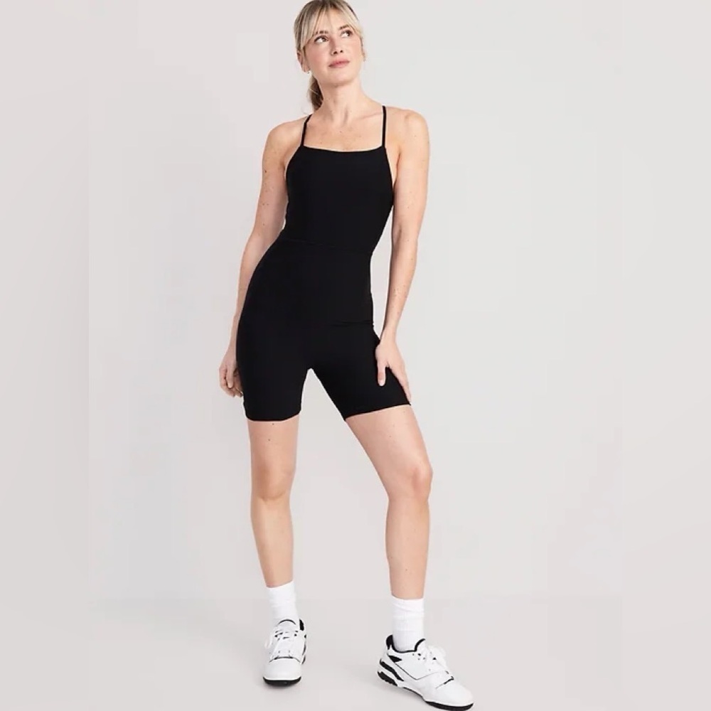 NWT! Black PowerLite Lycra® ADAPTIV Short Bodysuit - Multiple Sizes 🌊